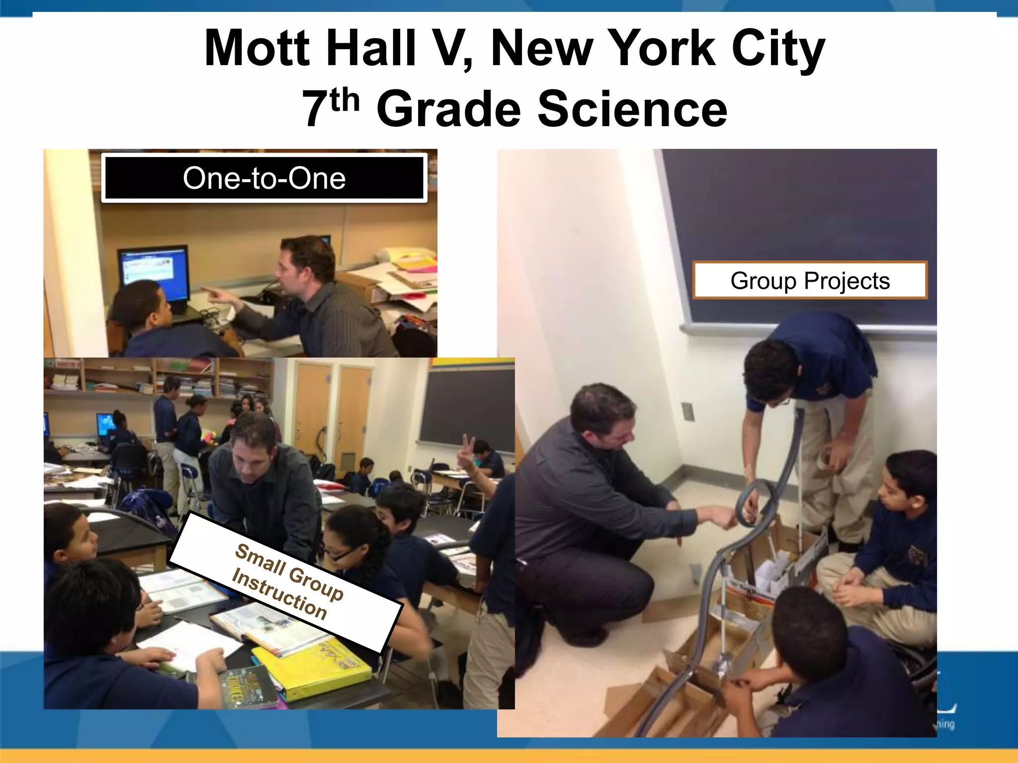 Mott Hall V, New York City
7th Grade Science
One-to-One
Group Projects

 