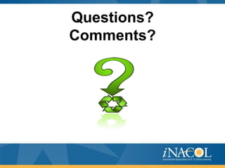 Questions?
Comments?

 