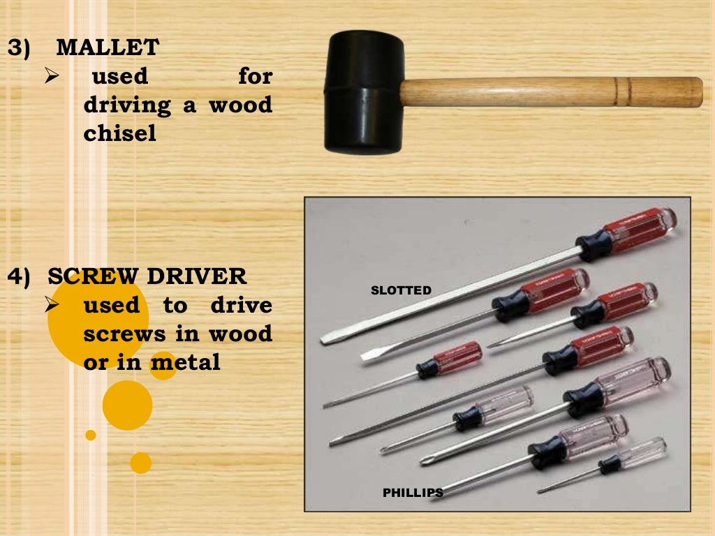 Tools and equipment in Handicrafts