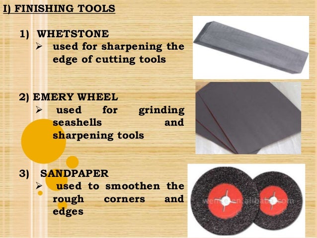 tools and equipment in handicrafts