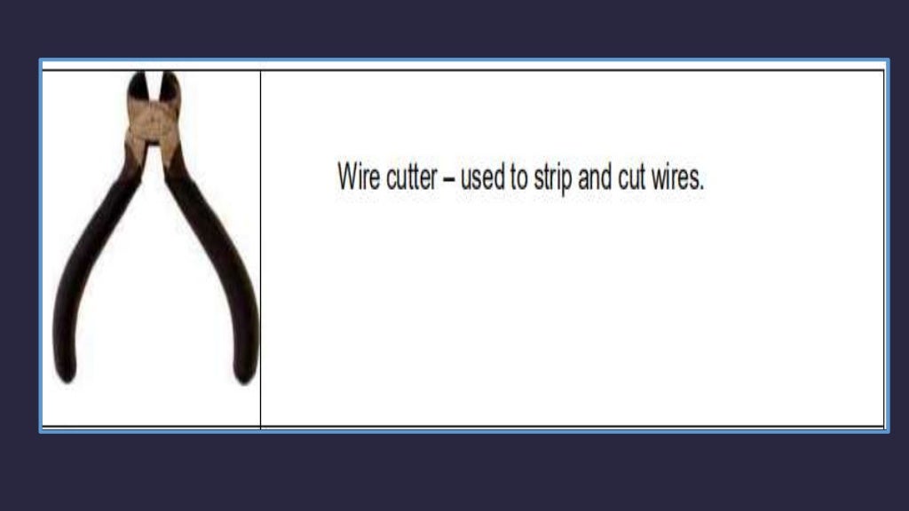 Tools and equipment in computer hardware servicing