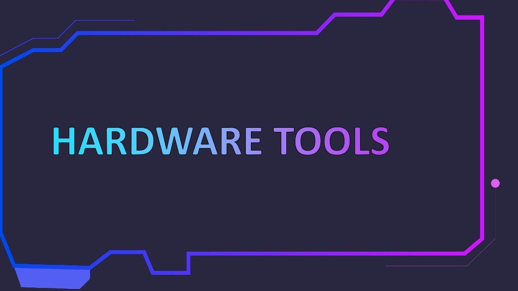 Tools and equipment in computer hardware servicing