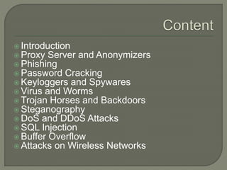 Tools and methods used in cybercrime