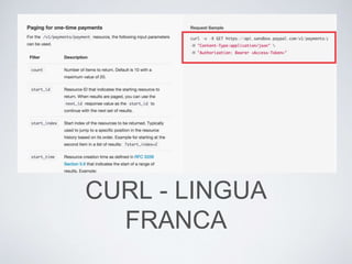 CURL - LINGUA
FRANCA
 