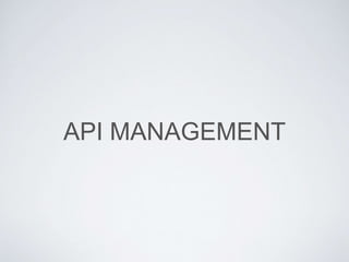 API MANAGEMENT
 