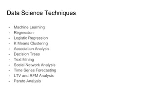 Tools and techniques for data science | PDF