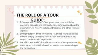 Tour Guide Scenario Examples TOOLS AND TECHNIQUES IN TOURISM PLANNING AND MANAGEMENT.pptx