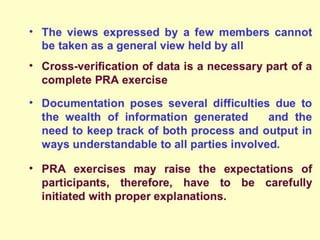 Tools and techniques of participatory rural appraisal By Mr Allah Dad ...
