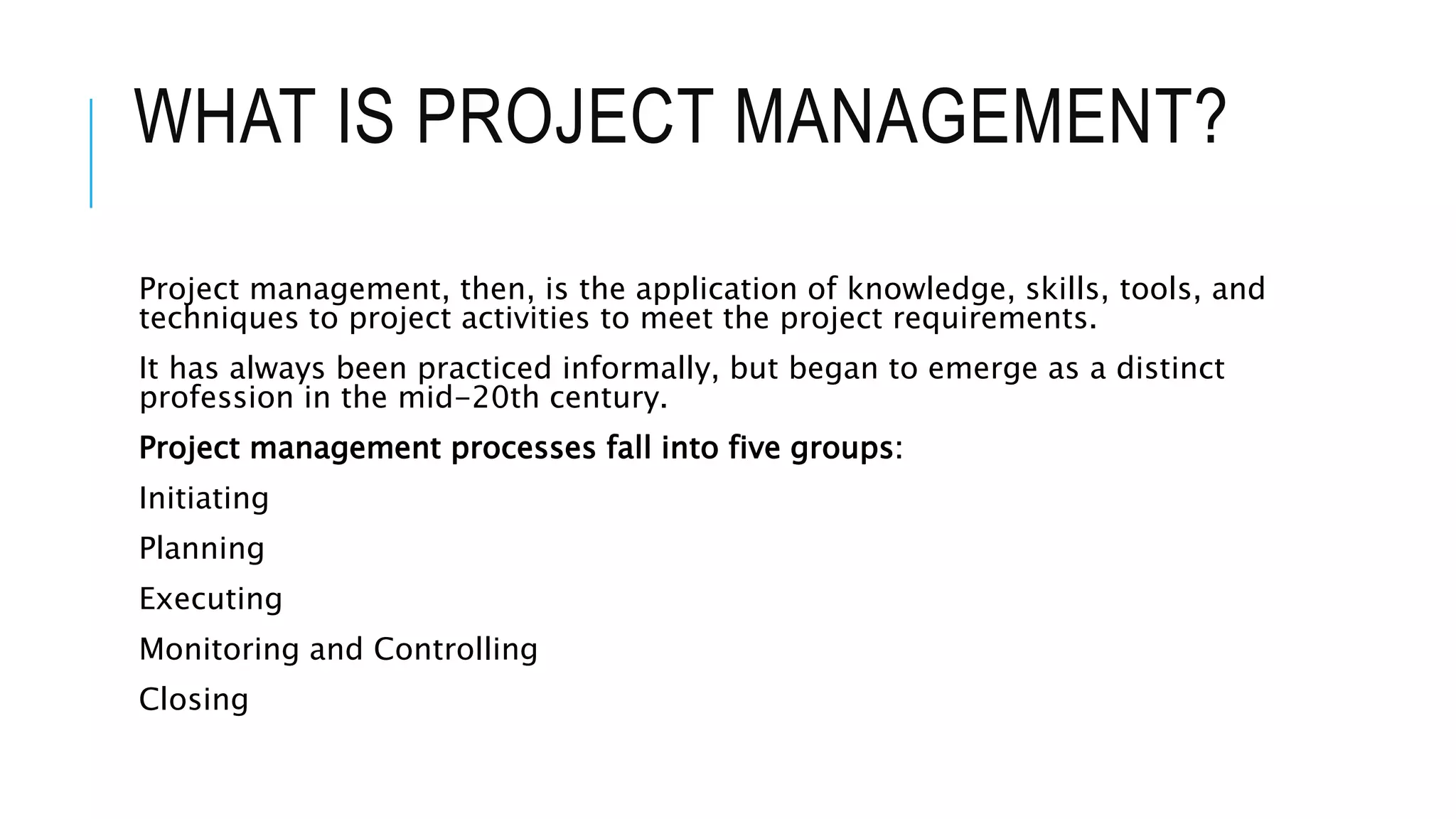 Tools and techniques of project management | PPTX