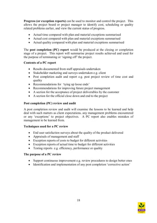 Tools and tecniques of project management | PDF