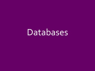 Databases