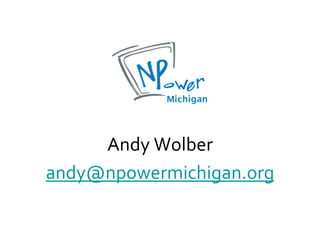 Andy Wolberandy@npowermichigan.org