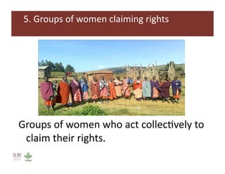 Tools for improving pastoral women’s access to land and resources