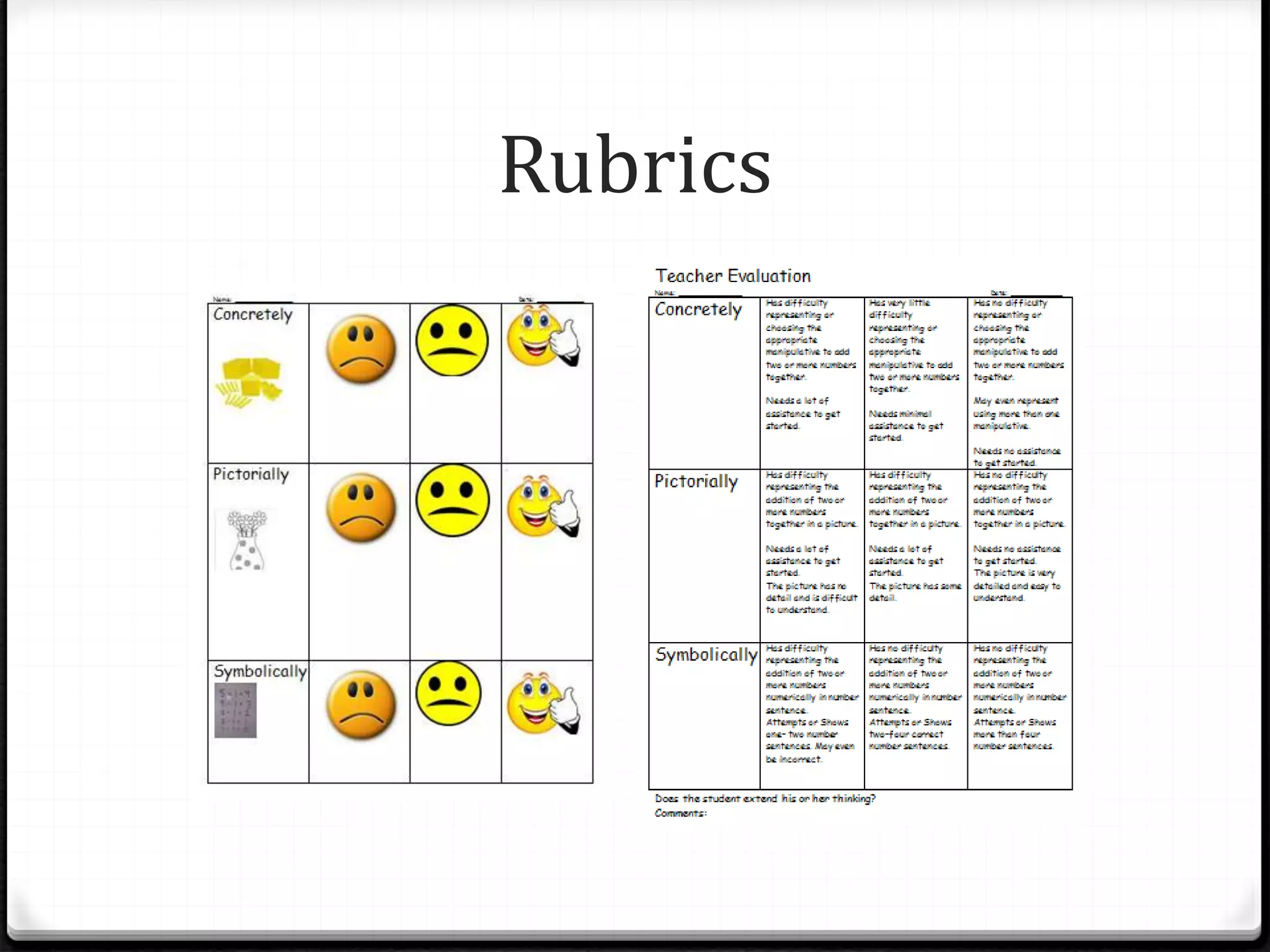 Rubrics
 