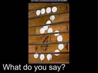   What do you say? www.flickr.com/photos/horiavarlan/4271972865/ 