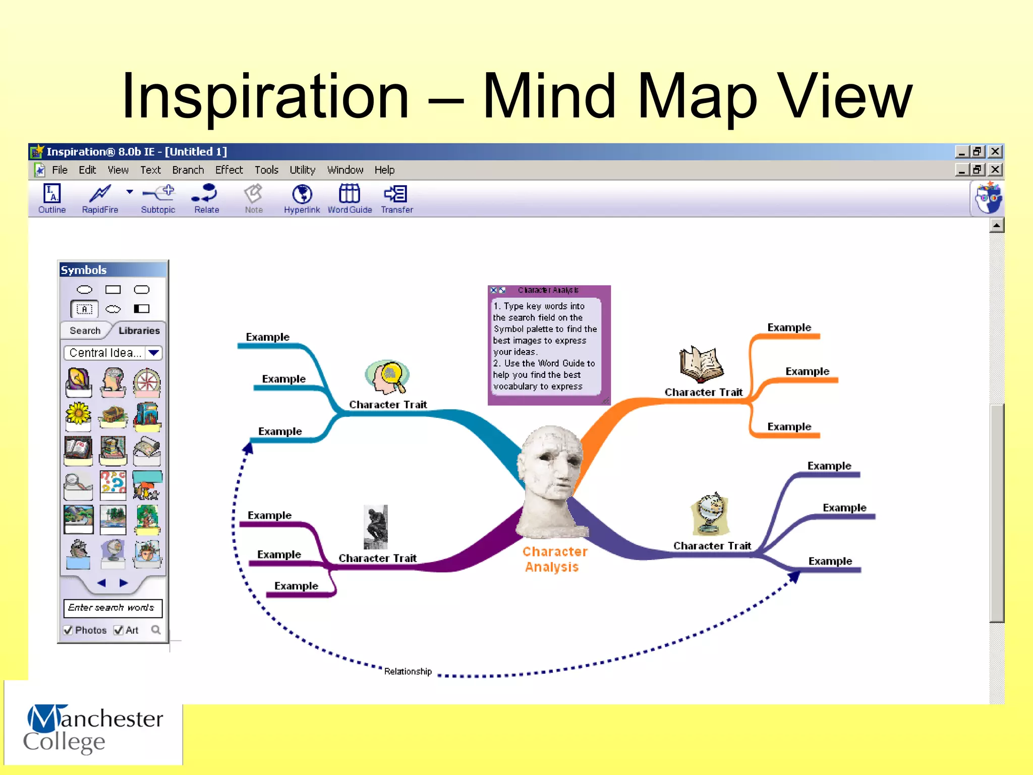Inspiration – Mind Map View
 