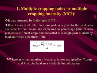 Tools for evaluation of cropping systems | PPTX