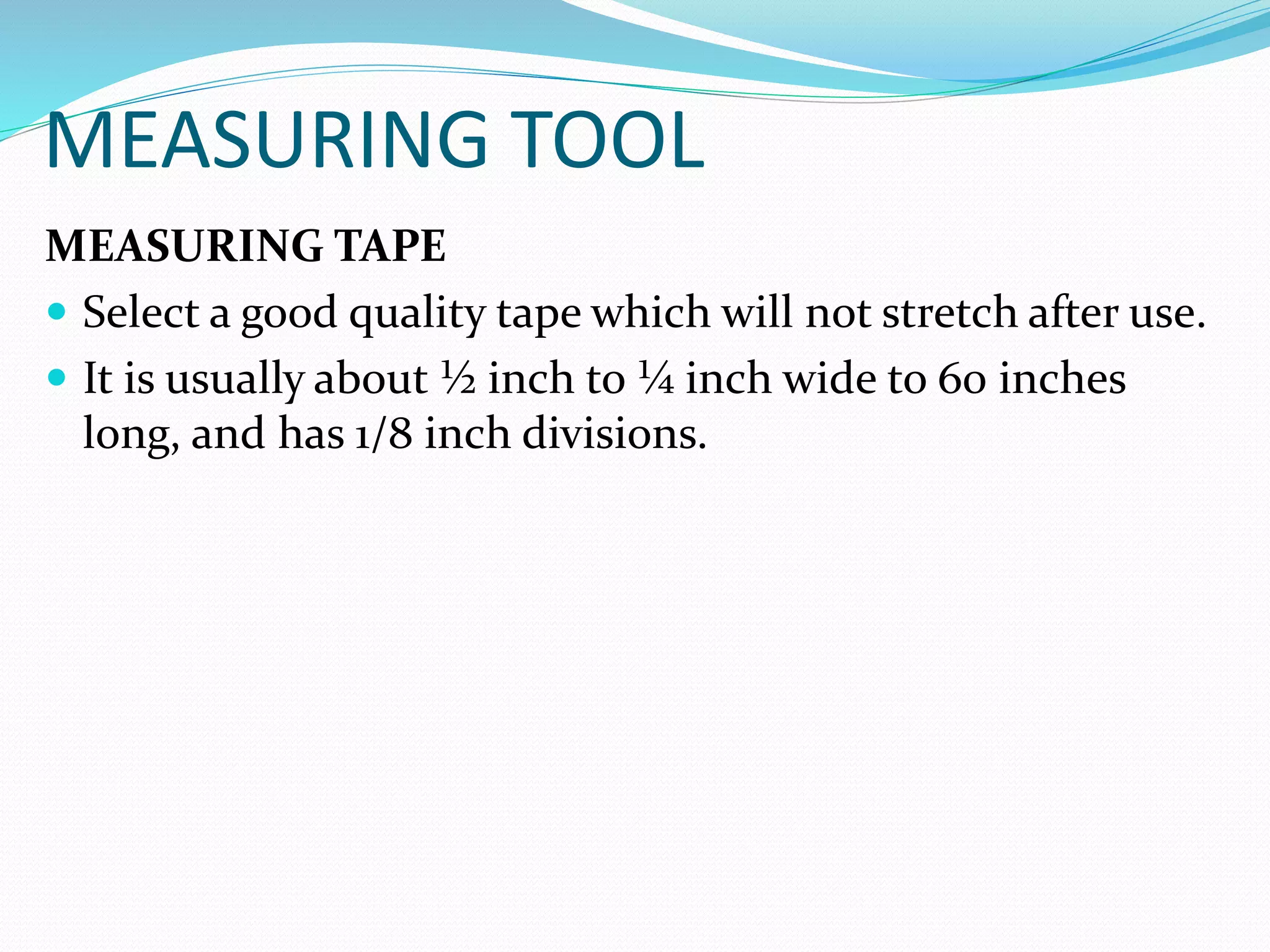 Tools for garment construction PPT