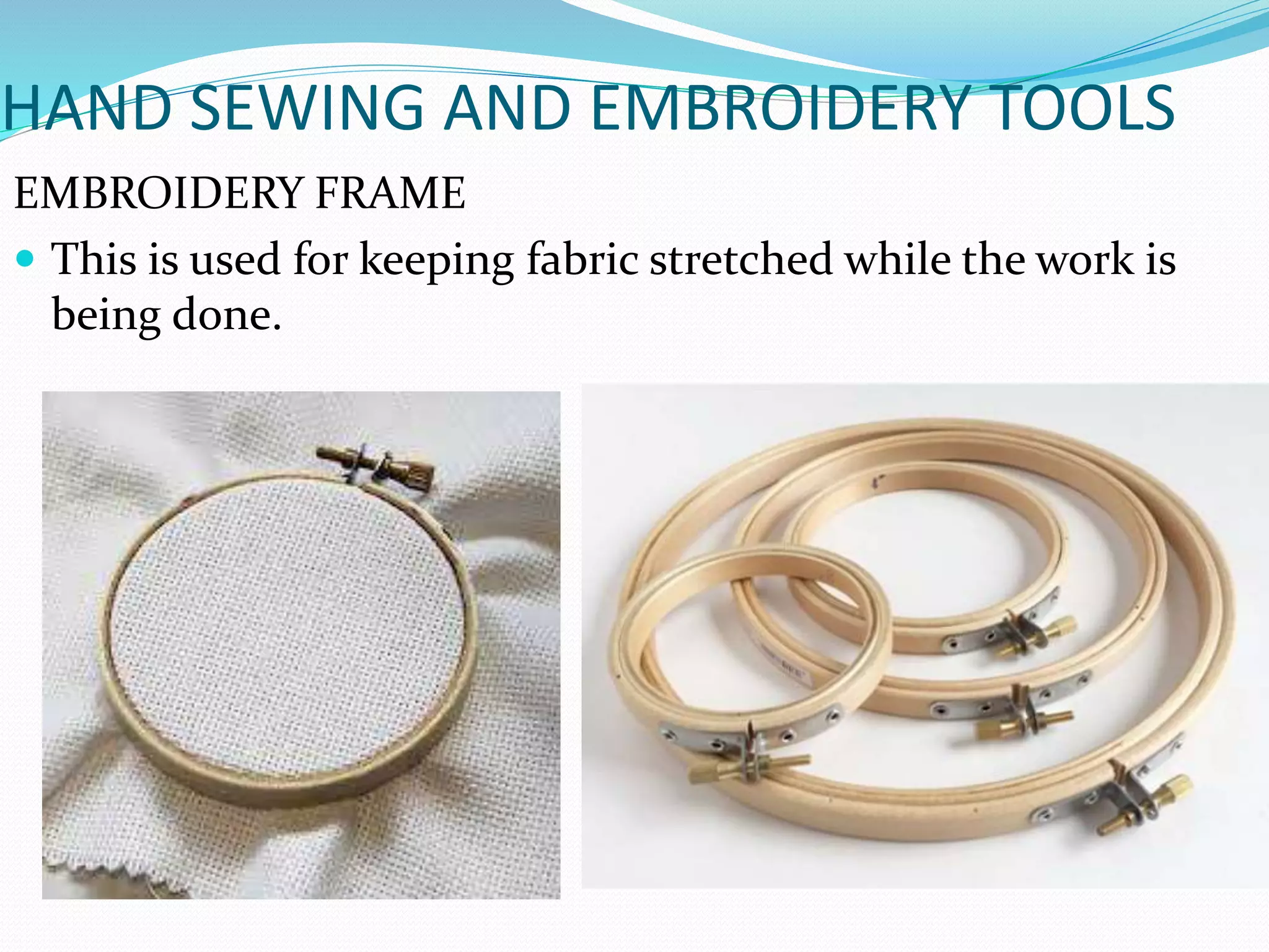 Tools for garment construction PPT