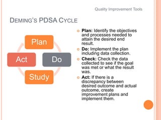 Tools for Quality Improvement | PPTX