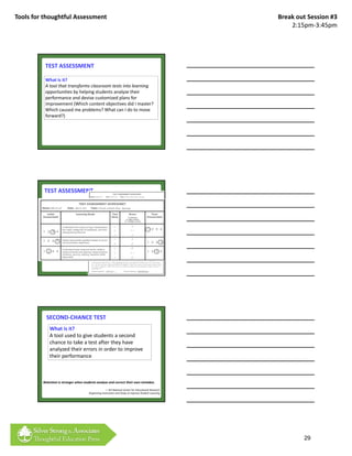 Tools for Thoughtful Assessment | PDF