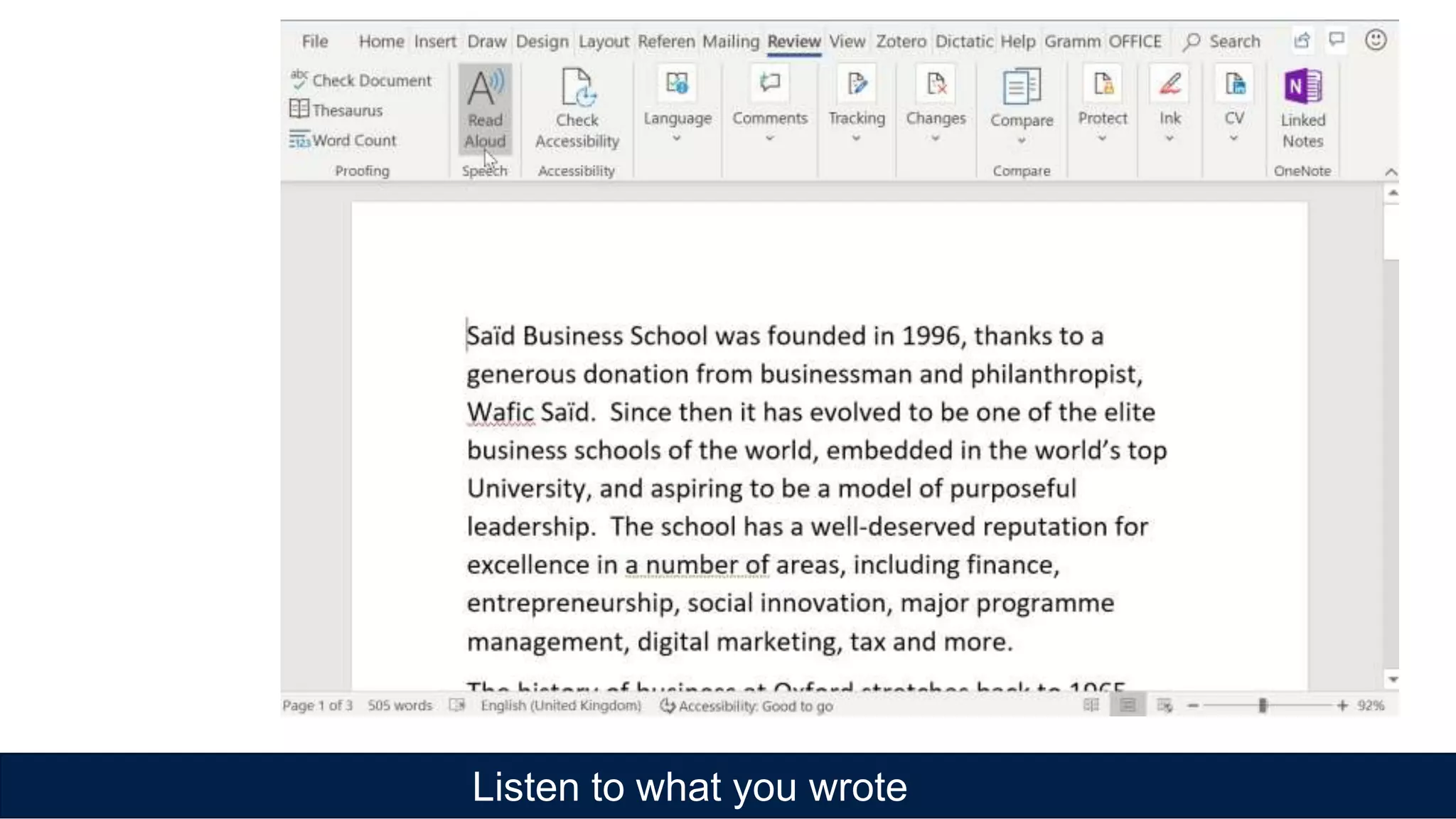 Listen to what you wrote
 