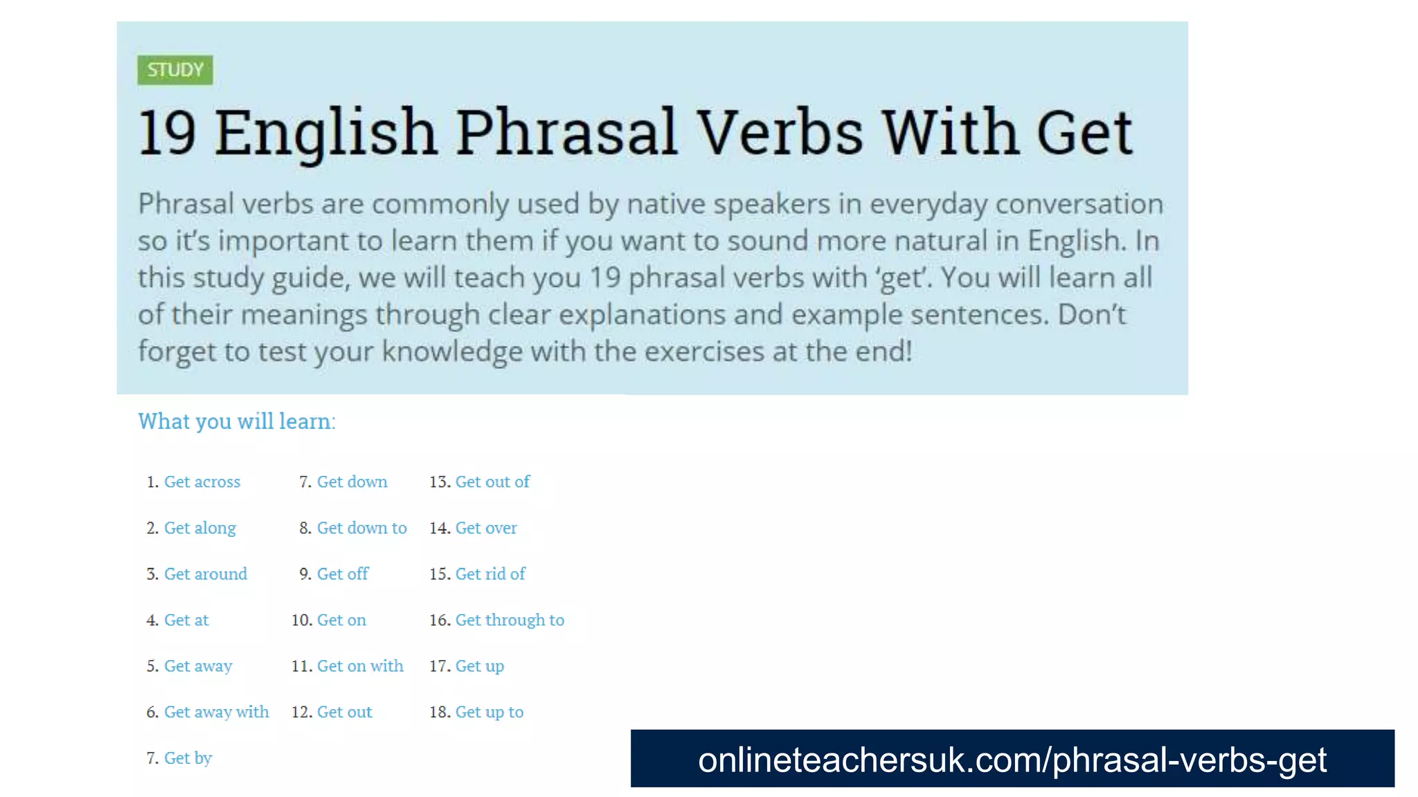 onlineteachersuk.com/phrasal-verbs-get
 