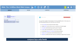 corpus.byu.edu/iweb
 