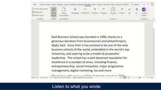 Listen to what you wrote
 