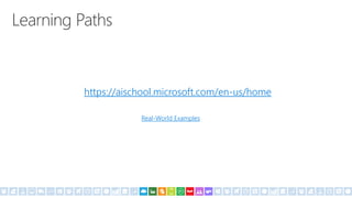 https://aischool.microsoft.com/en-us/home
Real-World Examples
 