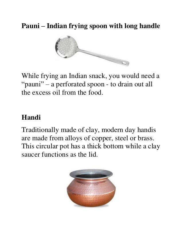 Tools In An Indian kitchen Utensils