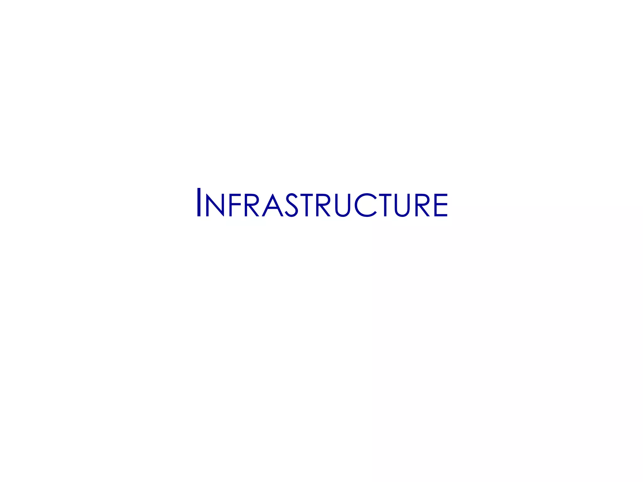 INFRASTRUCTURE
 