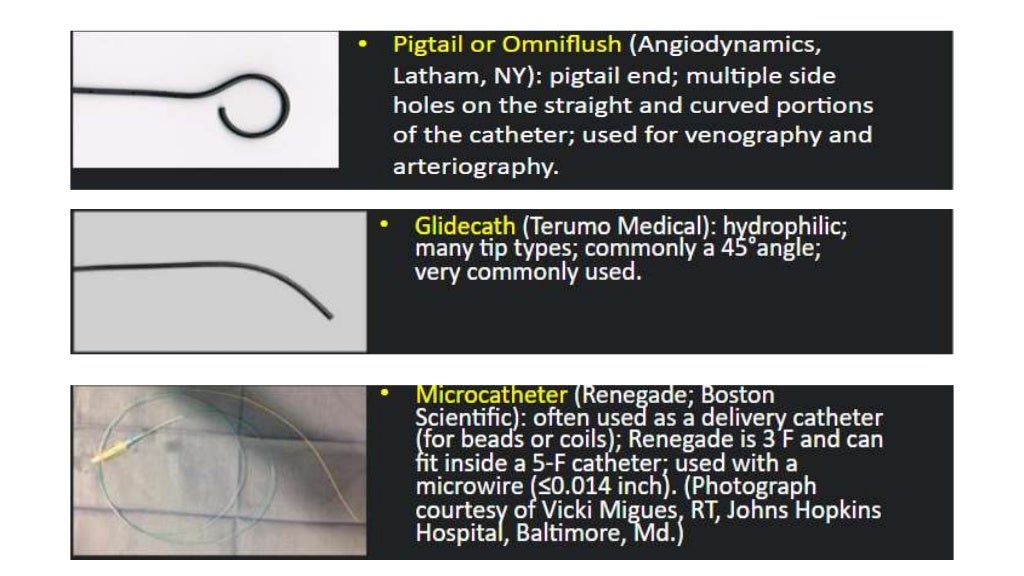 Tools in interventional radiology