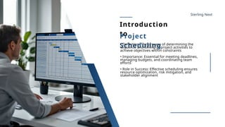 Project Scheduling Intro Top Tools Used in Project Scheduling Primavera and MS Project | PPTX