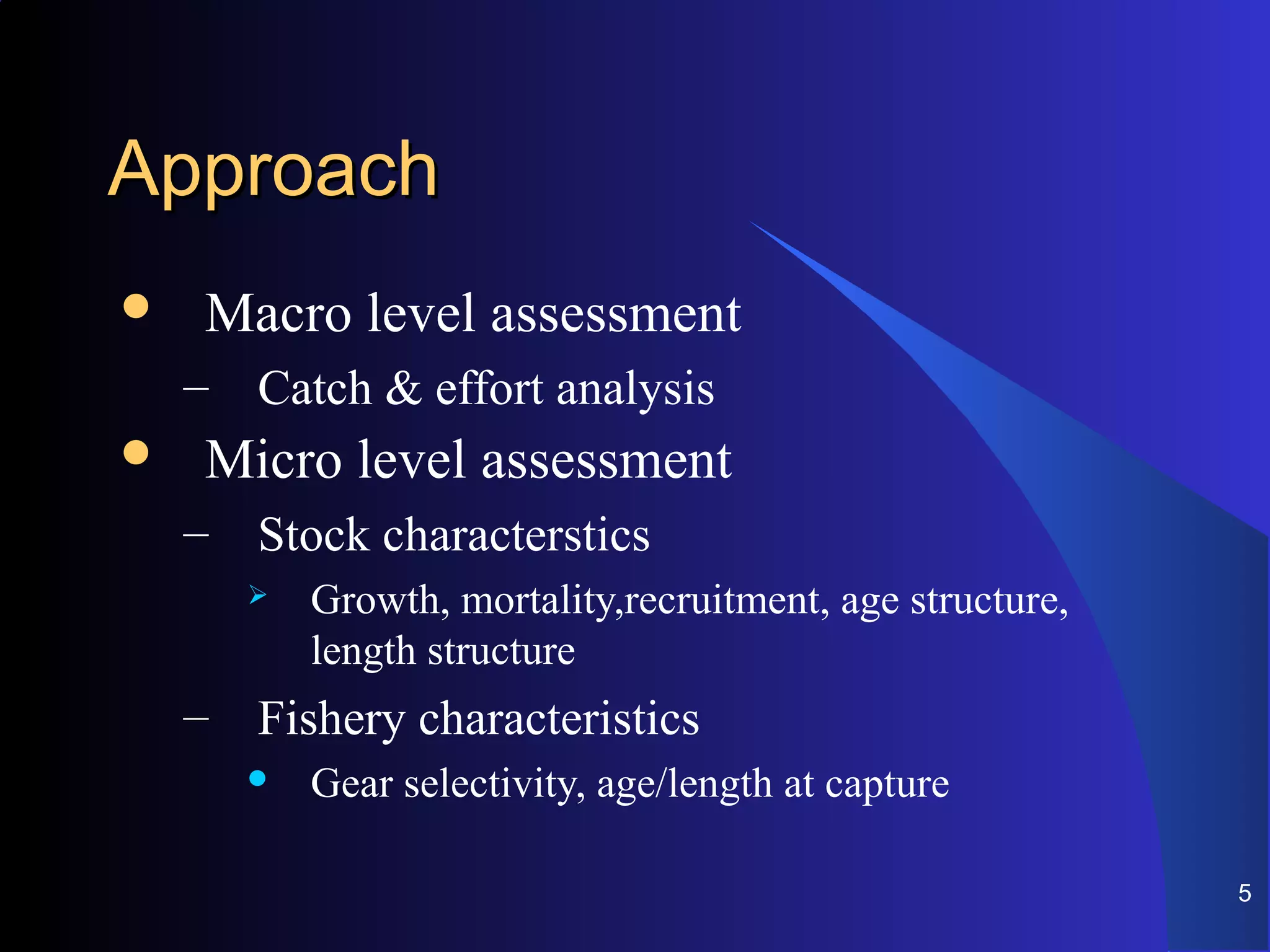 Marine fish stoc assessment tools | PPT