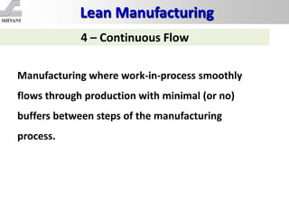 Tools of lean mfg | PPTX