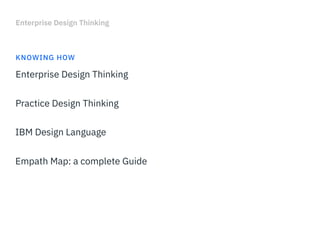 IBM Enterprise Design Thinking | PDF