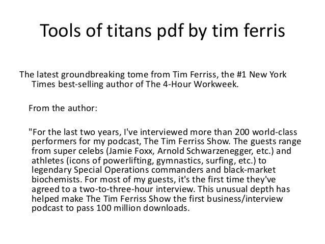 Timothy Ferriss Quotes