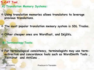 Some medical and scientific online database are the Web of Knowledge.Practicum In Translatin 10/9/2010