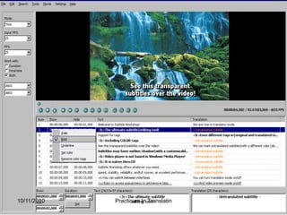 10/9/2010Practicum In Translatin 