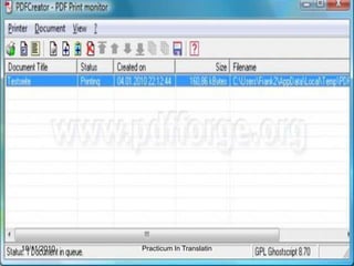 10/9/2010Practicum In Translatin 