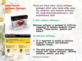  D) Software Localization Tools In order to translate software, it is necessary to deal with localization tools to extract or edit the menu, window and message strings in a single resource file. 