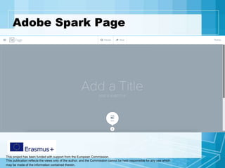 This project has been funded with support from the European Commission.
This publication reflects the views only of the author, and the Commission cannot be held responsible for any use which
may be made of the information contained therein.
Obrnuta učionica
Istraživačko učenje
Individualizirano učenje
Adobe Spark Page
 