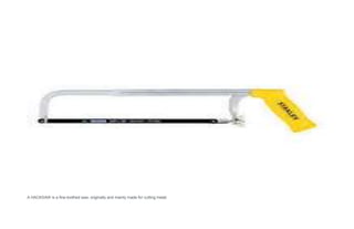 A HACKSAW is a fine-toothed saw, originally and mainly made for cutting metal.
 