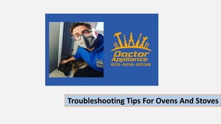 Troubleshooting Tips For Ovens And Stoves
 