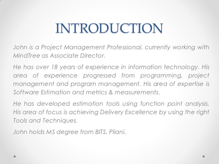 tools and techniques for delivery excellence project estimation document