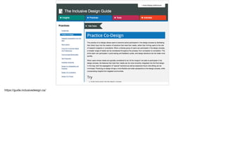 https://guide.inclusivedesign.ca/
 