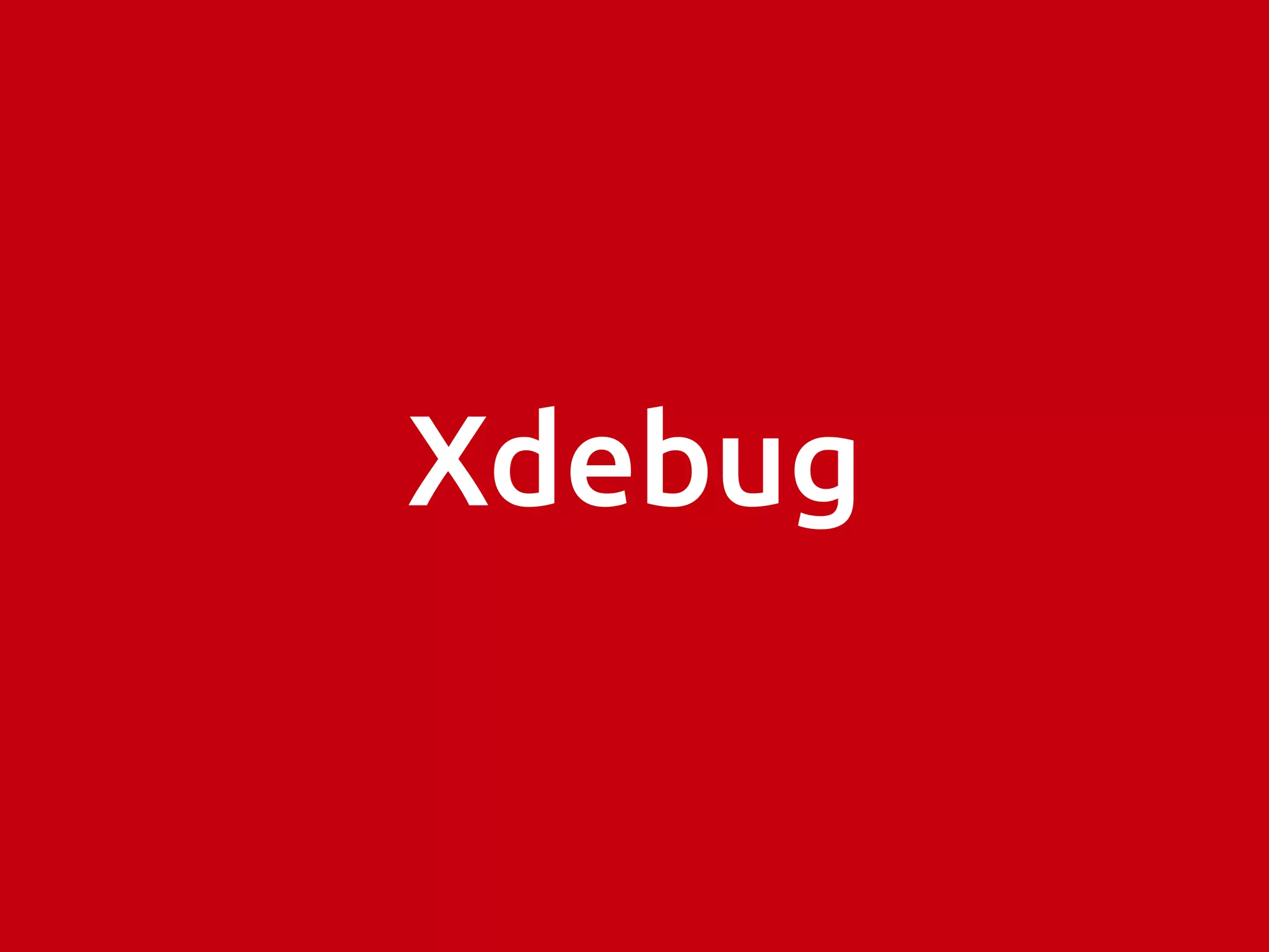 Xdebug 
