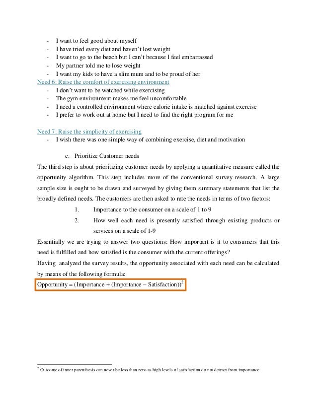 The unveiling of latent needs