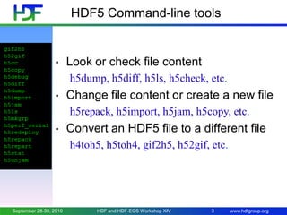 HDF5 Tools Updates | PPTX